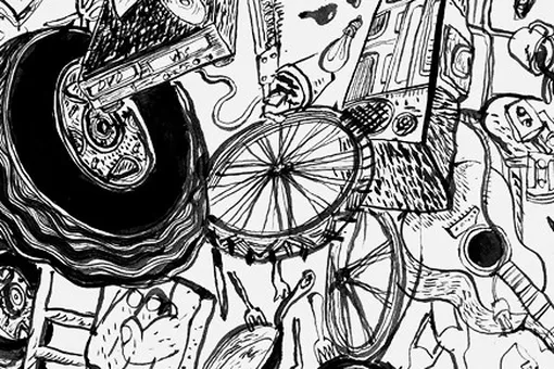 Красная бетономешалка Красная бетономешалка